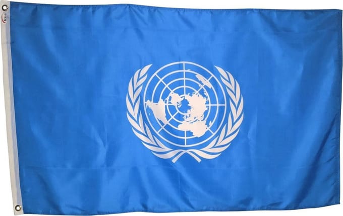 Trasal - vlag Verenigde Naties - flag United Nations - 150x90cm