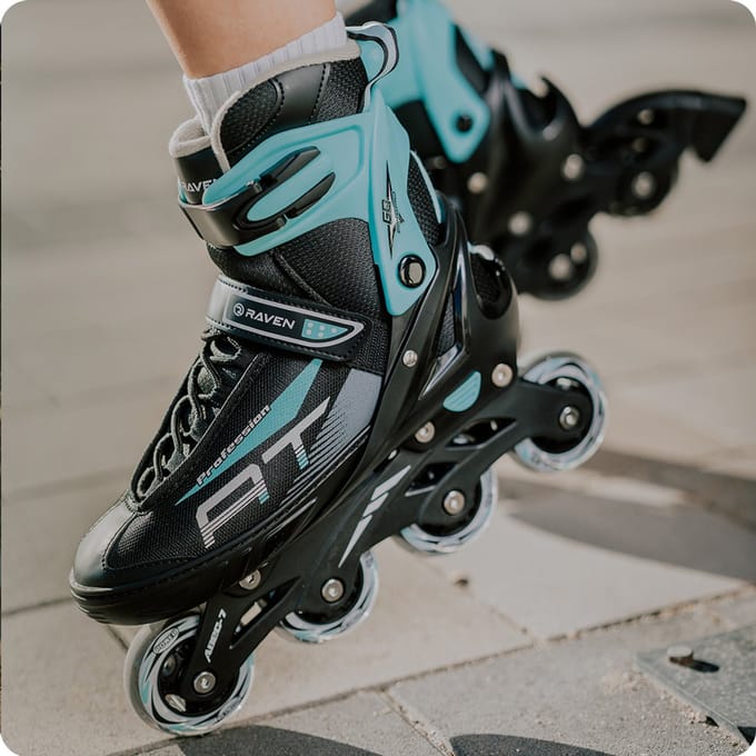 RAVEN Profession 3-in-1 Skates Zwart/Mint Maat 35-39