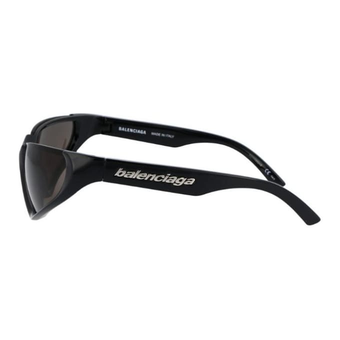 Balenciaga Modieuze Kattenoog Zonnebril Uniseks Zonnebril Zwart BB0202S001 Basic Packaging-Eyeglass Case,64,Black black
