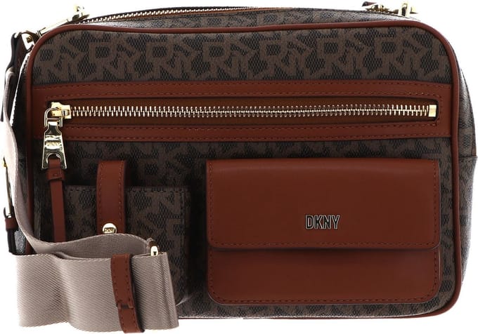 DKNY Schoudertas Zyon Camera Bag Mocha / Crml Bruine
