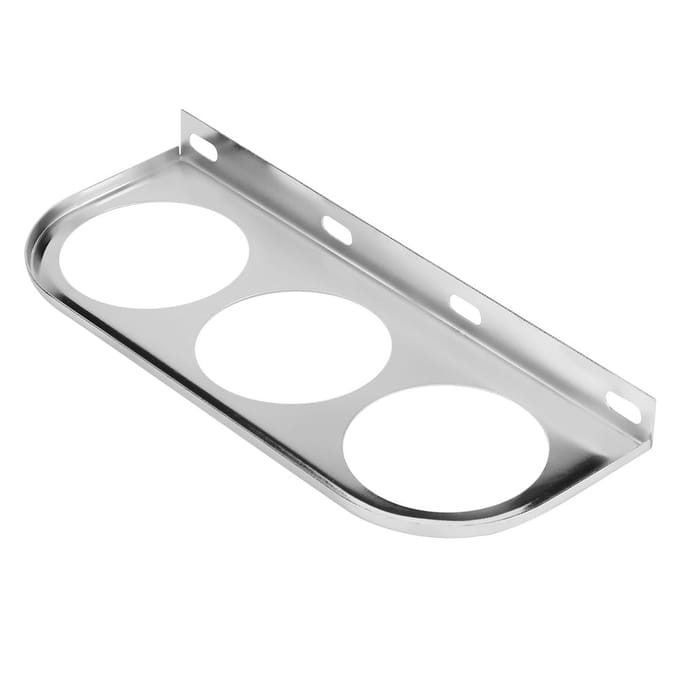 Chrome 52mm 2 Inch Universeel Multi-Gaten Meter Gauge Pilaar Mount Pod Houder Beugel Zilver wit