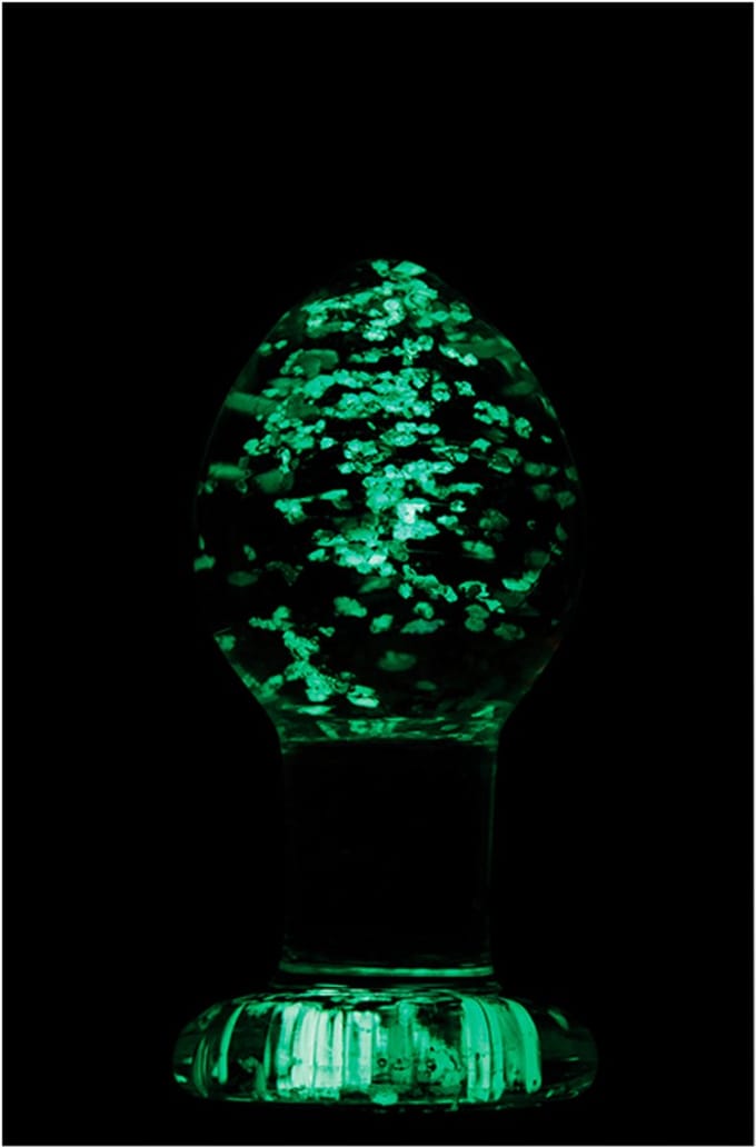 NS Novelties - Firefly Glass Plug - M - Anal Toys Buttplugs Transparant