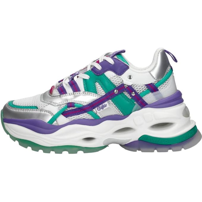 Buffalo Triplet Hollow Sneakers Laag - zilver - Maat 40