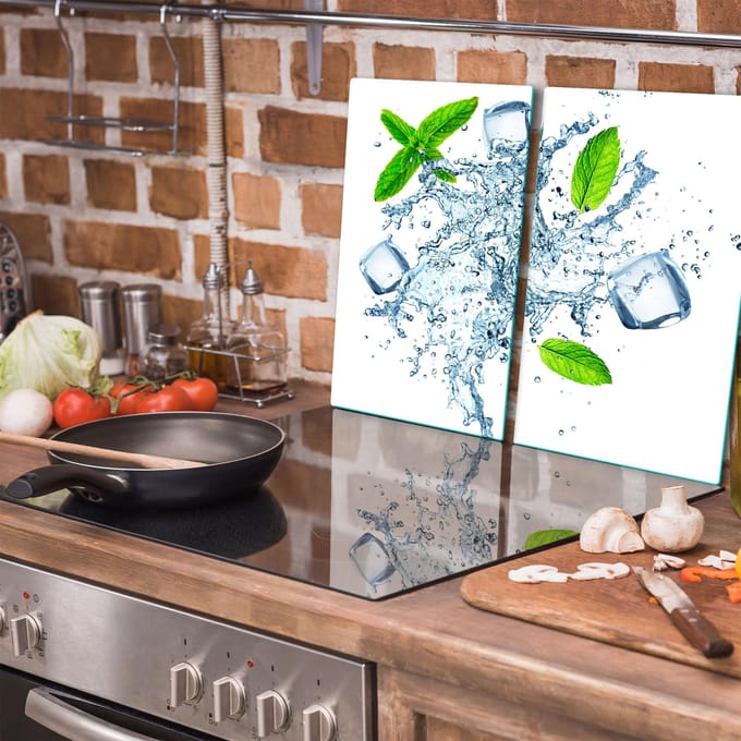 TMK ArtDeko - Snijplank - 2x 30x52 cm - Glas - Inductie
