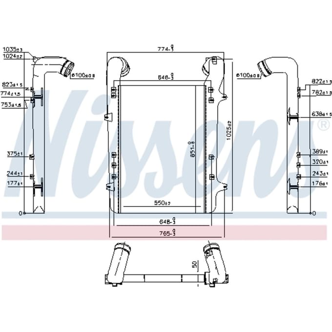 Intercooler NISSENS 96975