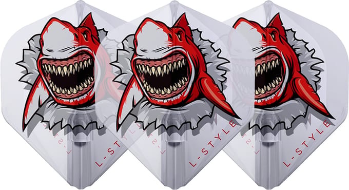 L-Style Champagne Flight EZ L1 Standard Florian Hempel V1 White - Dart Flights