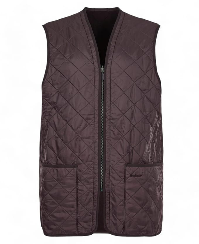 Barbour Polarquilt Waistcoat/Zip-In Liner (Maat - XL, Kleur - Dark Brown)