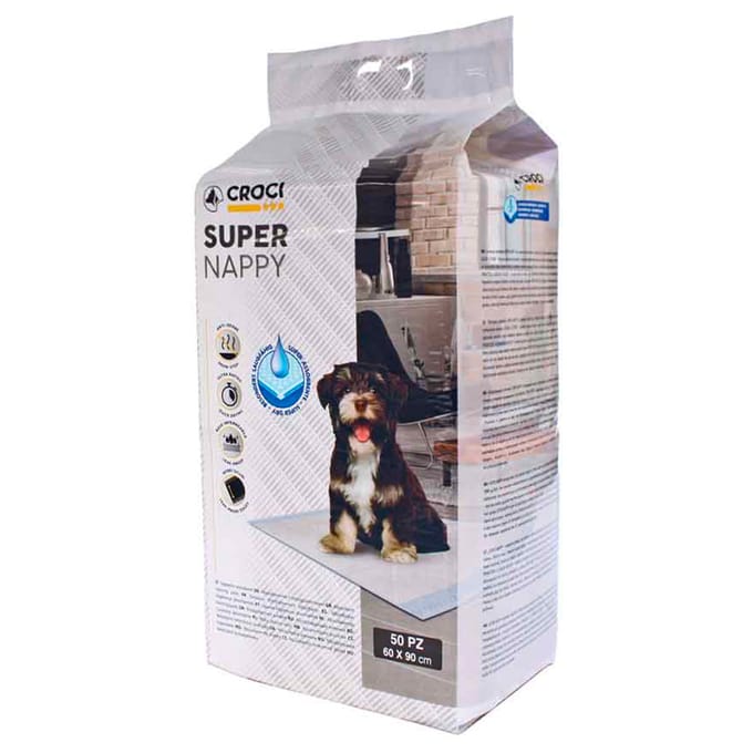 2x50 Stuks Croci Puppypads Super Nappy 90x60cm, Hond
