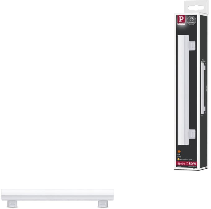 Paulmann 28991 LED-lamp Energielabel F (A - G) S14S Lijn 7 W Warmwit (Ø x h) 30 mm x 300 mm 1 stuk(s)