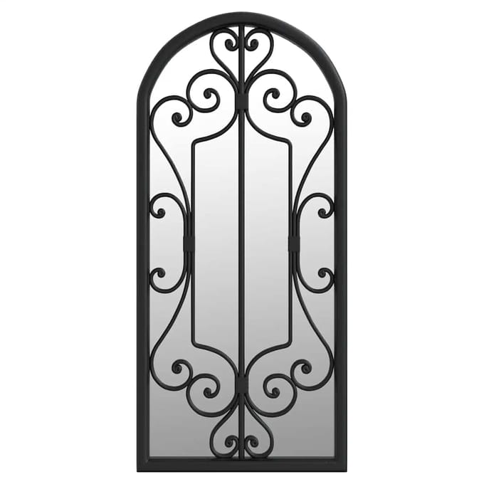 Vidaxl Tuinlantaarn, Zwart, 100X45 Cm, IJzeren Frame