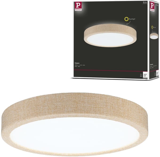Paulmann 71054 Cosara LED-plafondlamp LED LED vast ingebouwd 15 W Beige