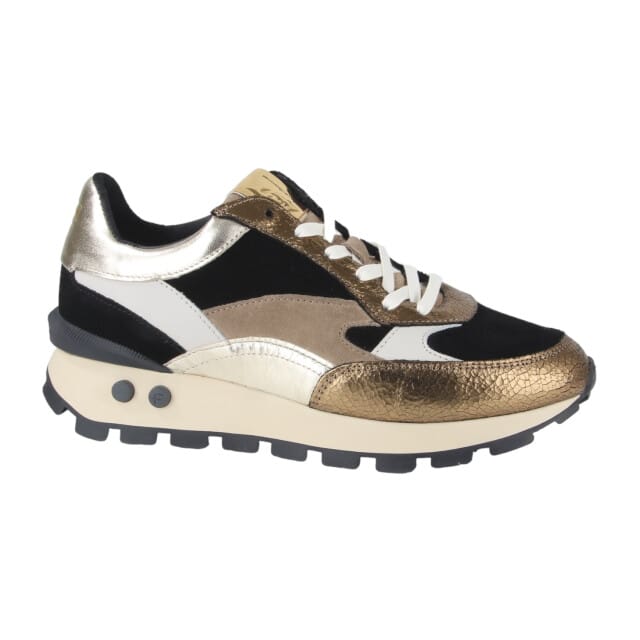 Floris Van Bommel Sfw-10098 Blokki Sneakers - Suède - Dames - Goud - Maat 38