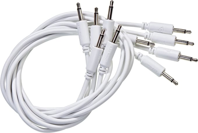 Black Market Modular Patch Cables 250mm White (5-Pack) - Patchkabel