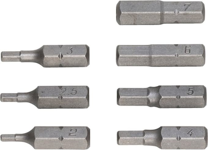 Wurth - Assortiment inbusbits, boring, 7-delig - Assortiment inbusbits, boring, 7-delig x 1 st -