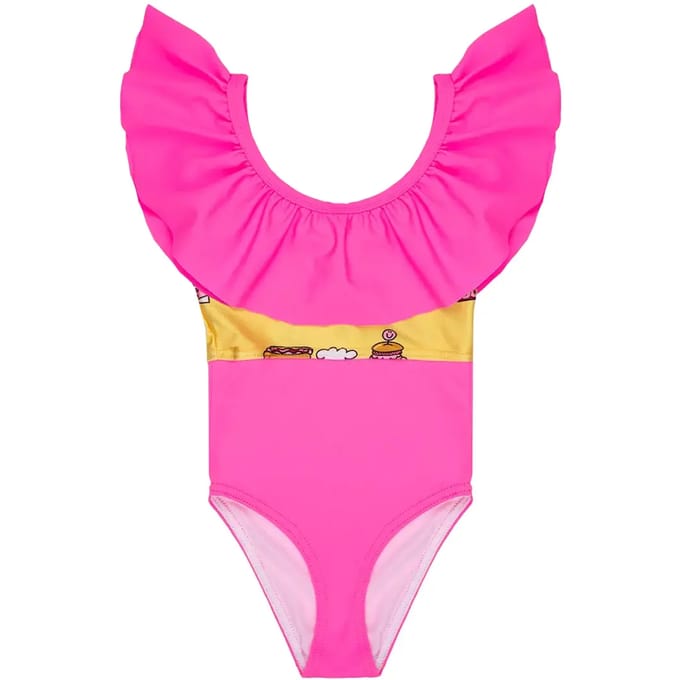 1-delig meisjes zwempak Raspberry Republic UV50+