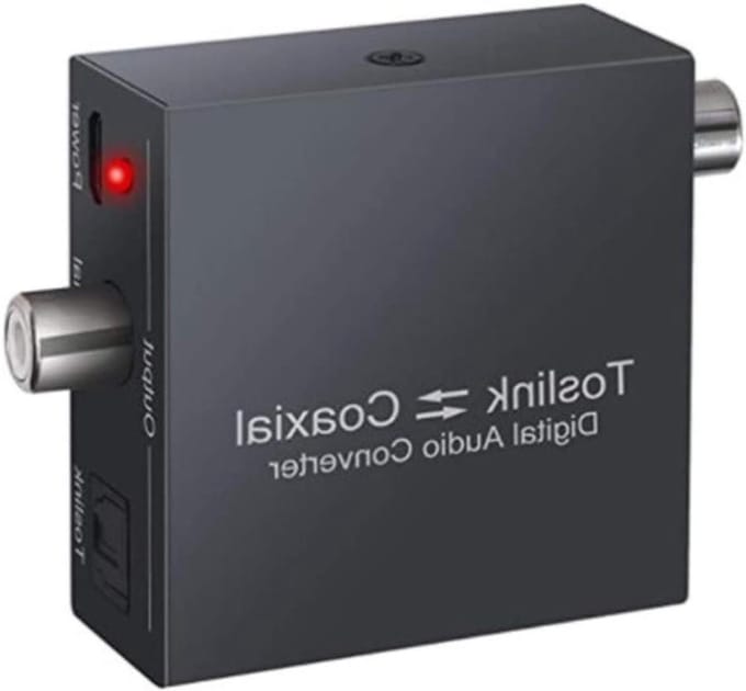 Digitale Audio Converter - SPDIF Adapter - Home Cinema - Bi-directioneel Signaal - Compact Formaat - Zwart
