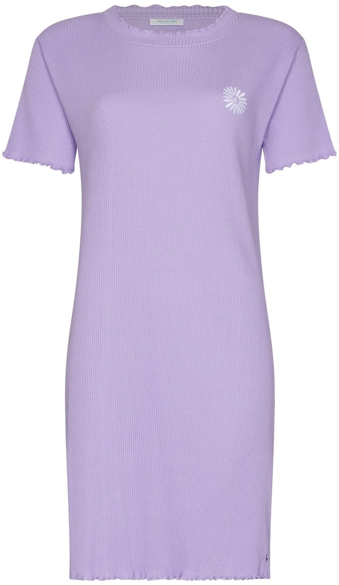 MyRebelle - Nachthemd - Waterflower - Katoen/Polyester - Rib - Paars - Maat 40
