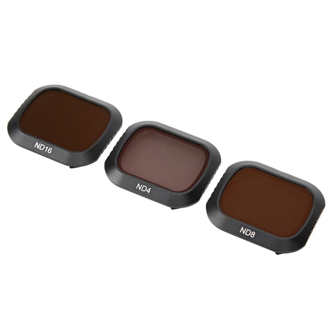 Junestar ND4 ND8 ND16 Lensfilter Neutrale Dichtheid 3 in 1 Set voor DJI MAVIC 2 Pro Camera gray