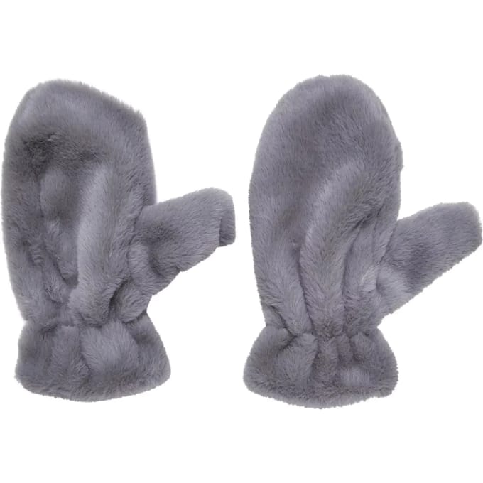 Urban Classics - Teddy Mitten Winterhandschoenen - L/XL - Grijs