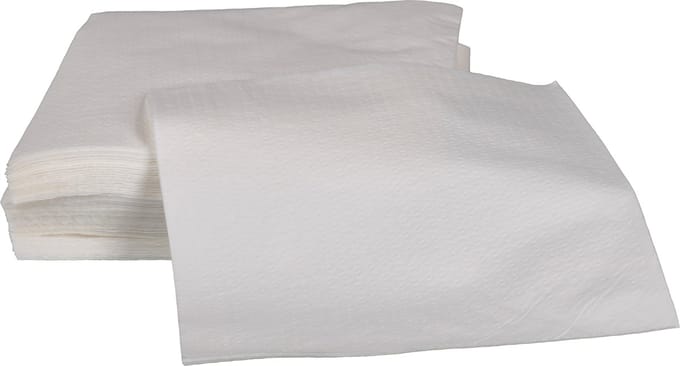 servetten wit 33x33 cm 1-laags (1000 stuks)