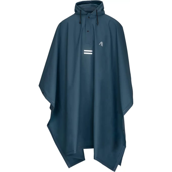 Ralka Regenponcho Trekking - Blauw - Capuchon met Koord - Maat S/M
