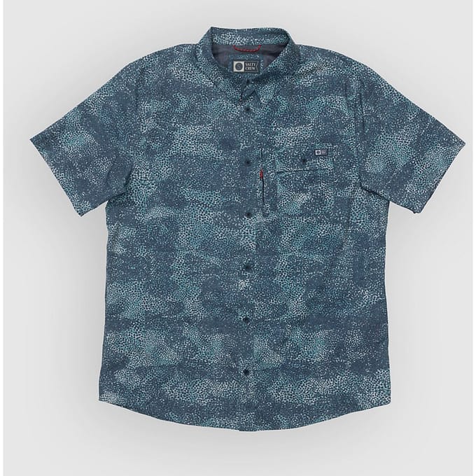 Salty Crew Flagship Uv Button Up Shirt blauw