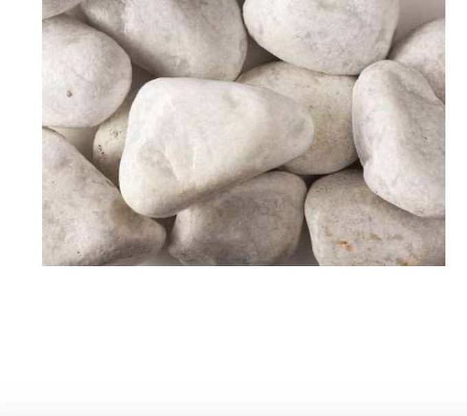 GRA Carrara rond 60/100 mm - 20 KG - grote witte sierkeien.