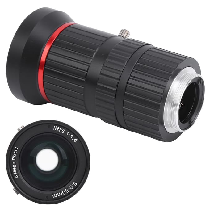 5MP Industriële Zoomlens CS Mount Handmatige Apertuur FL5?50mm Beveiligings CCTV Accessoire gray
