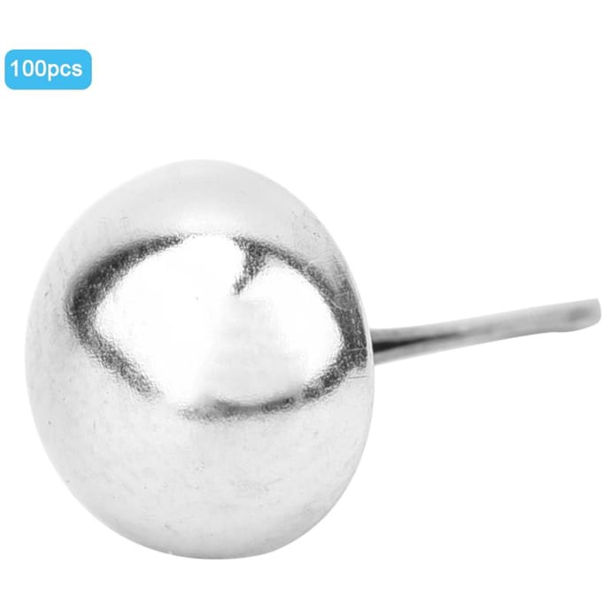 100 STKS Dubbele Voet Noppen Paddenstoel Spike Klinknagel voor Leerbewerking DIY Portemonnee Handtas white