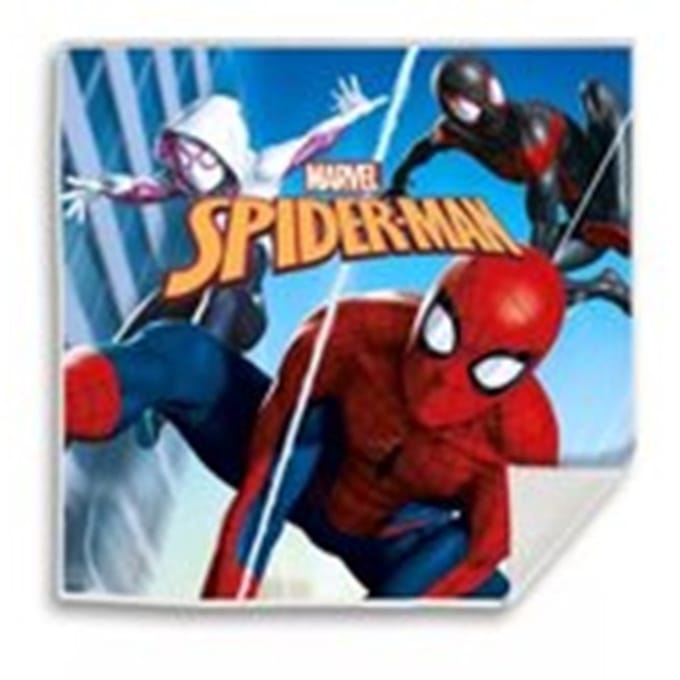 Spiderman Magische Handdoek - Magic Towel - 30 x 30 cm