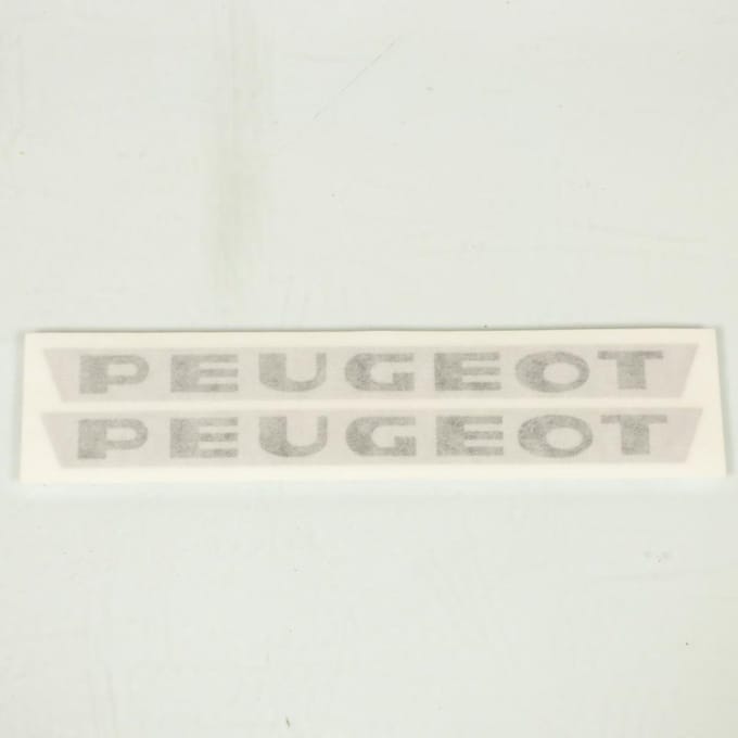 Sticker zijpanelen 170x15mm voor bromfiets Peugeot 103 zwart grijs