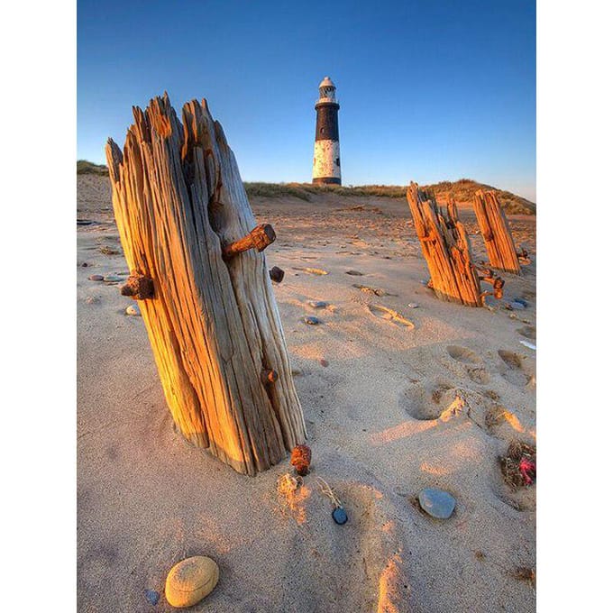 Peinture Diamant DIY Paysage Phare Point de Croix Broderie Diamant 20X30CM brown