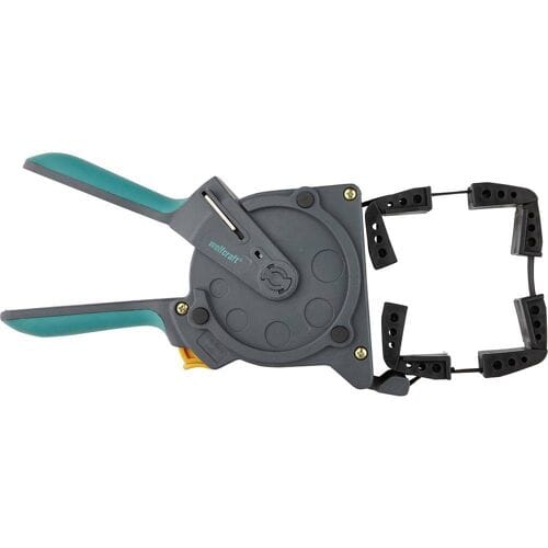 wolfcraft - Bandspanner 5m - Snelspanklem - Eenhandspanband - Lijstspanner - 3681000