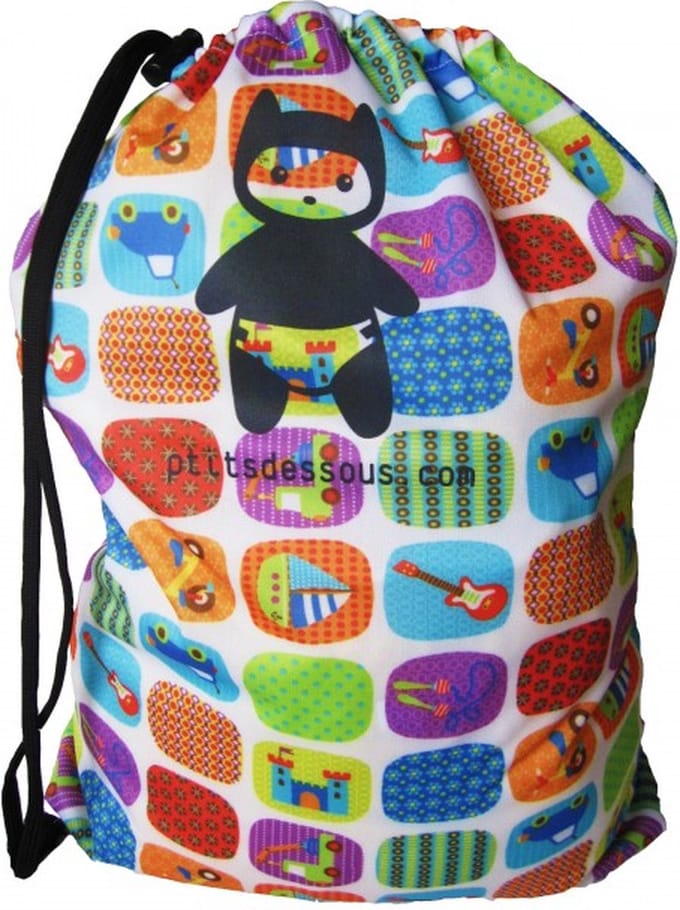 Wetbag luiers - Waterdichte wasbare luiertas - 35 x 45 cm