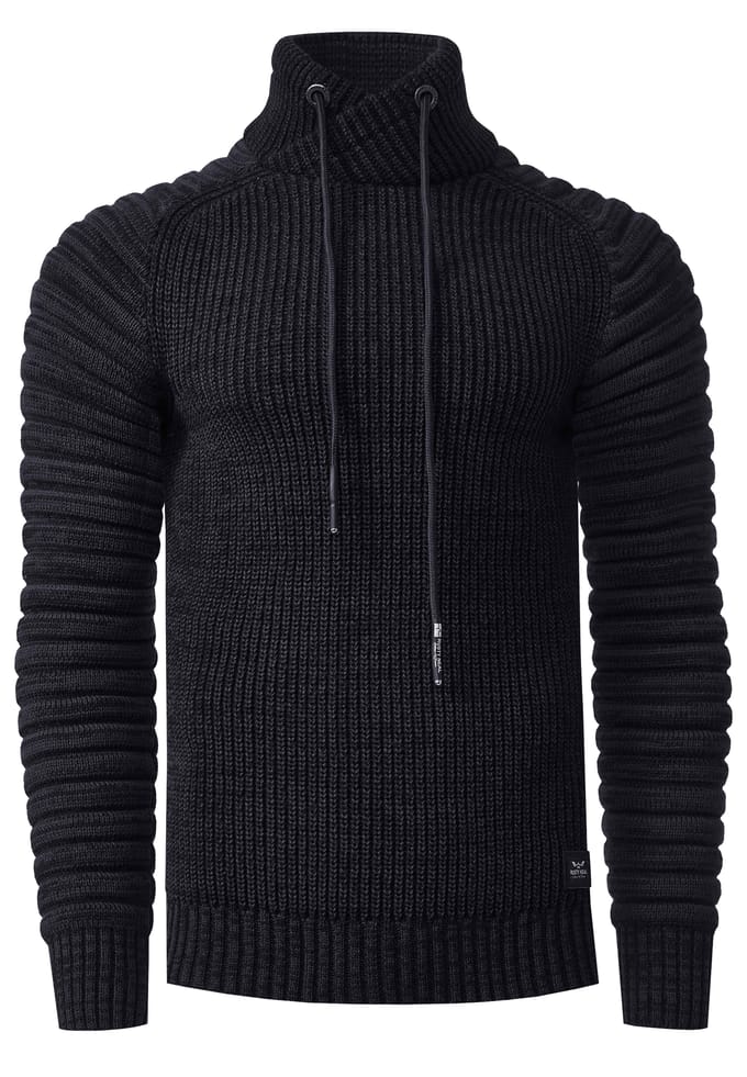 Biker Chunky trui met hoge kraag