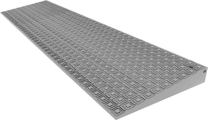 Quickramp Drempelhulp Buiten - 40 mm Hoog - Polyethyleen Oprijhelling