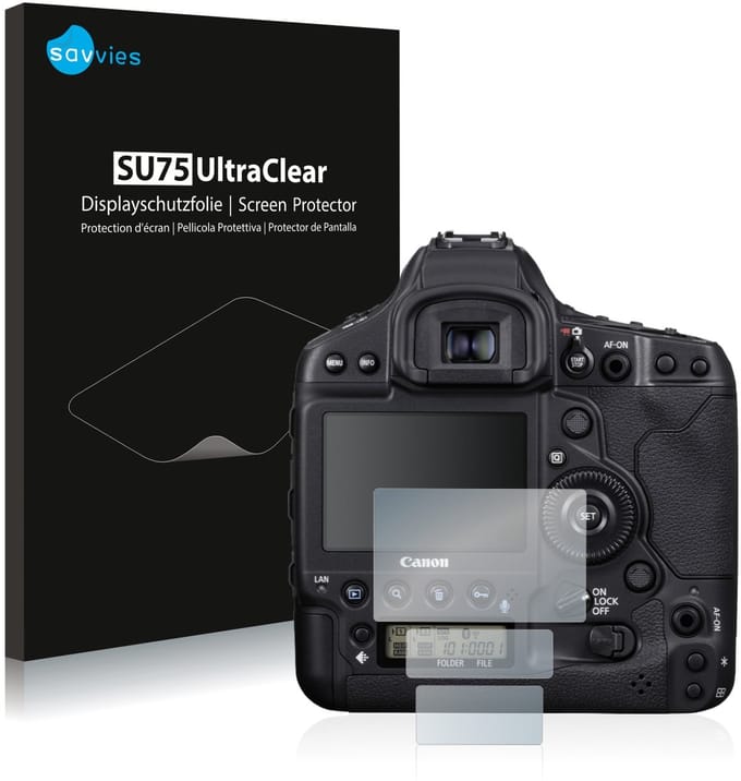 Savvies - Screenprotector voor Canon EOS 1D X Mark III - Folie Beschermfolie transparant 6 Stuks
