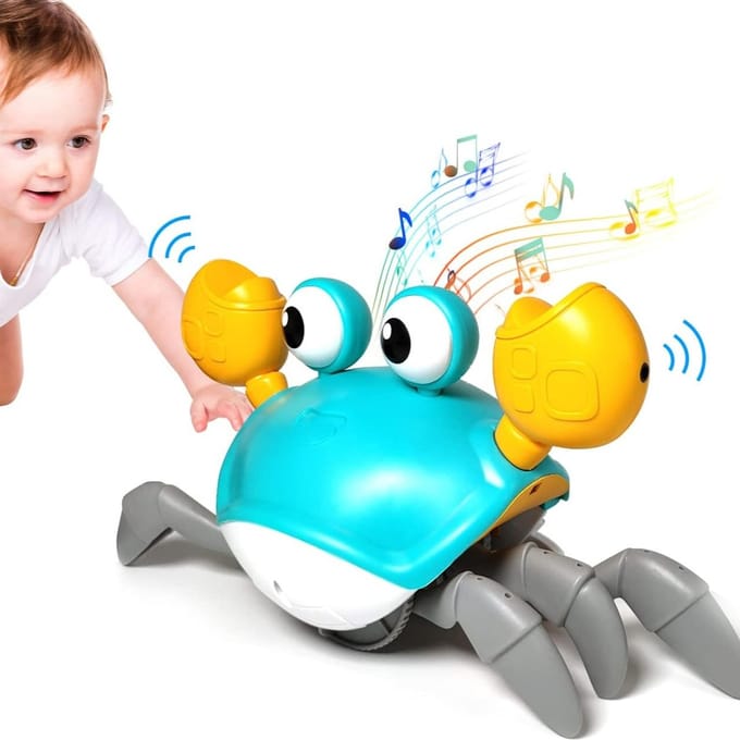 Lopende Tummytime krab, bekend van insta en Tiktok