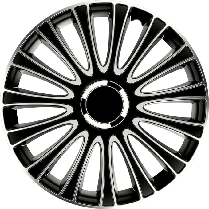 Carpoint Wieldoppen Le Mans Pro 14 Inch Abs Zwart/zilver Set Van 4