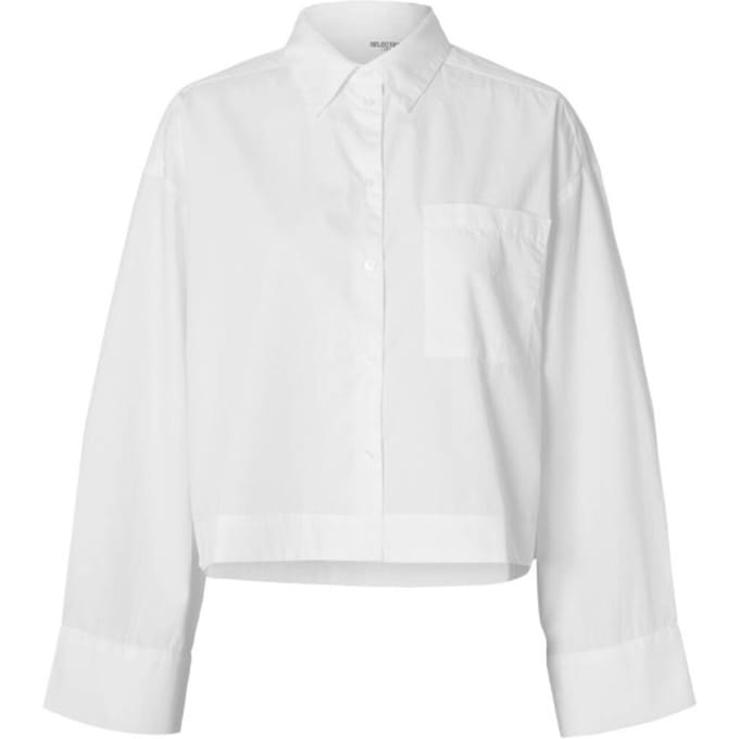 oversized overhemdblouse van puur biologisch katoen model 'Astha'
