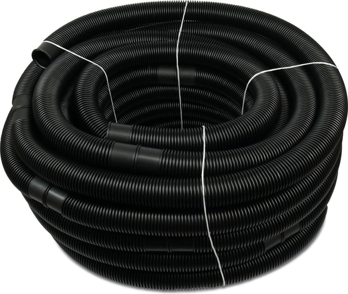Zwembadslang PE-LD 38 mm zwart 5m