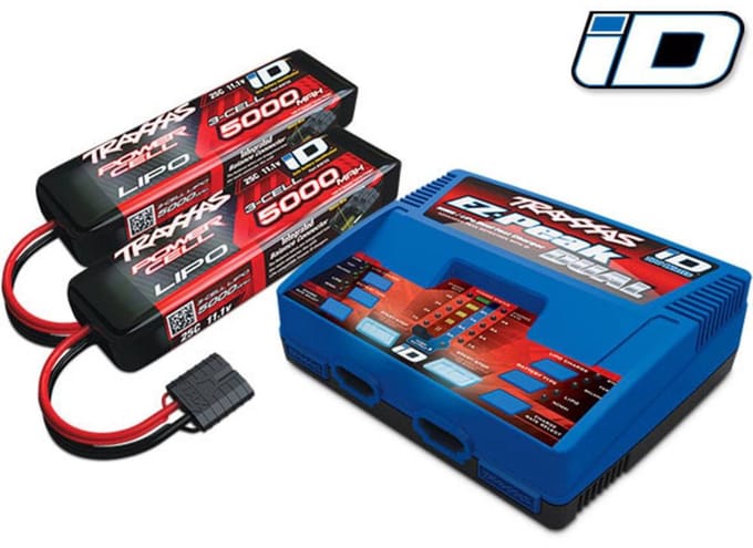 Traxxas Dual EZ Peak Plus Multifunctionele modelbouwlader 100 V, 230 V 8 A Li-poly Incl. 2 Li-poly accus