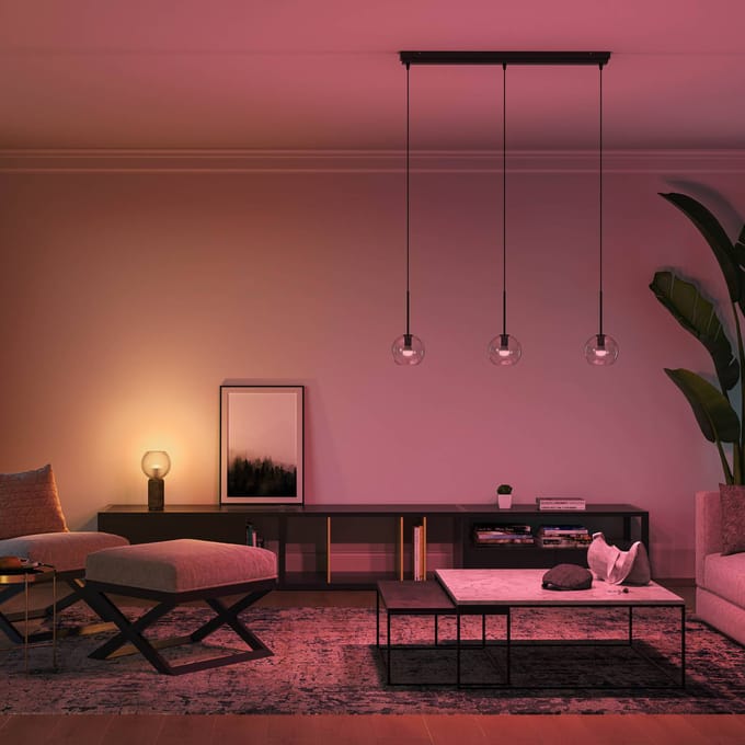 Philips Hue LED lamp - kogellamp - E14 fitting - bevat 2 lampen - aanpasbaar wit en gekleurd licht - slimme verlichting