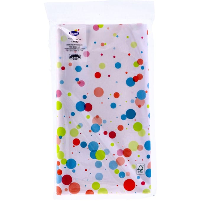 Tafellaken Festive Bubbles Multi 138x220 cm