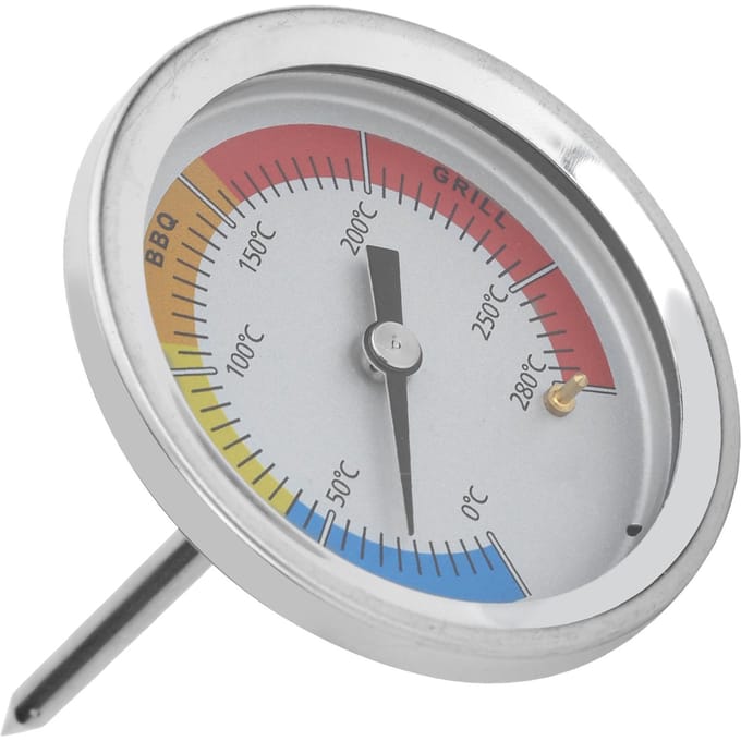 0-280 celsius Roestvrijstalen Grillthermometer Oven Wijzer Temperatuurmeter Keukengerei gray