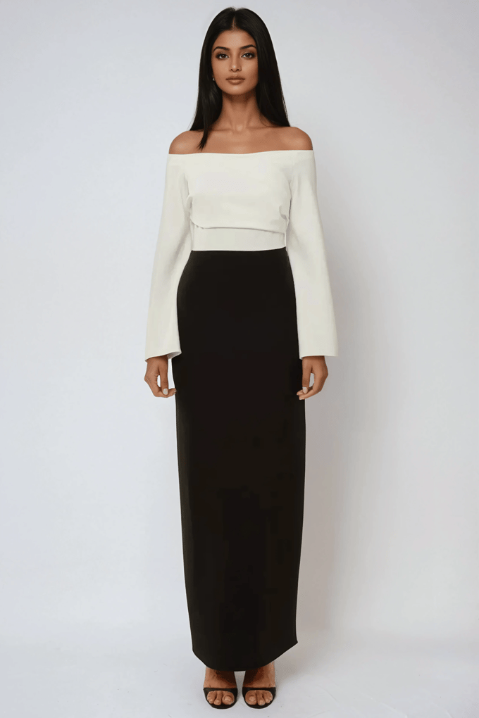 Elegante Exclusieve Op Maat Gemaakte Maxi-jurk