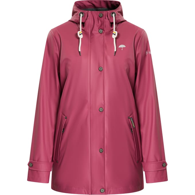 Schmuddelwedda Regenjas incus Dames Framboos roze