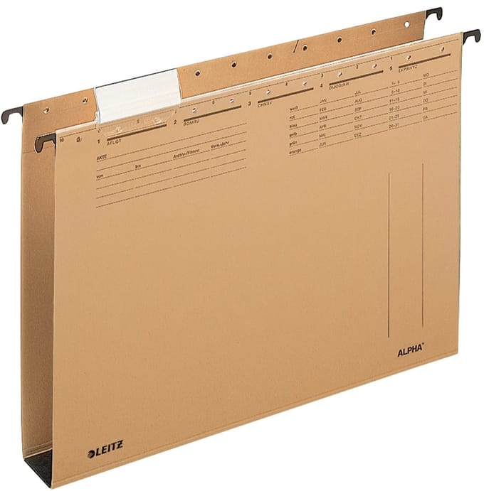 Leitz Alpha hangmappenlade A4, bodembreedte 40 mm, natronkwaliteit.