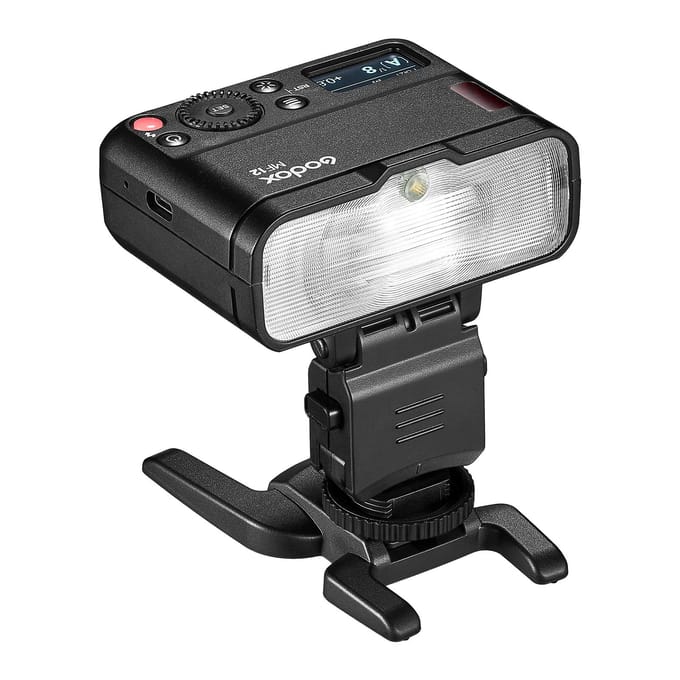 Godox MF12 Macroflitser 2.4G Draadloze transmissiecontrole Richtgetal 16 TTL M-modus met kleurrijk zwart