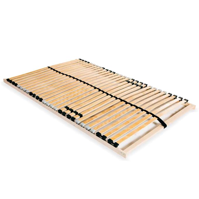 vidaXL - Lattenbodem - met - 28 - latten - 7 - zones - 100x200 - cm